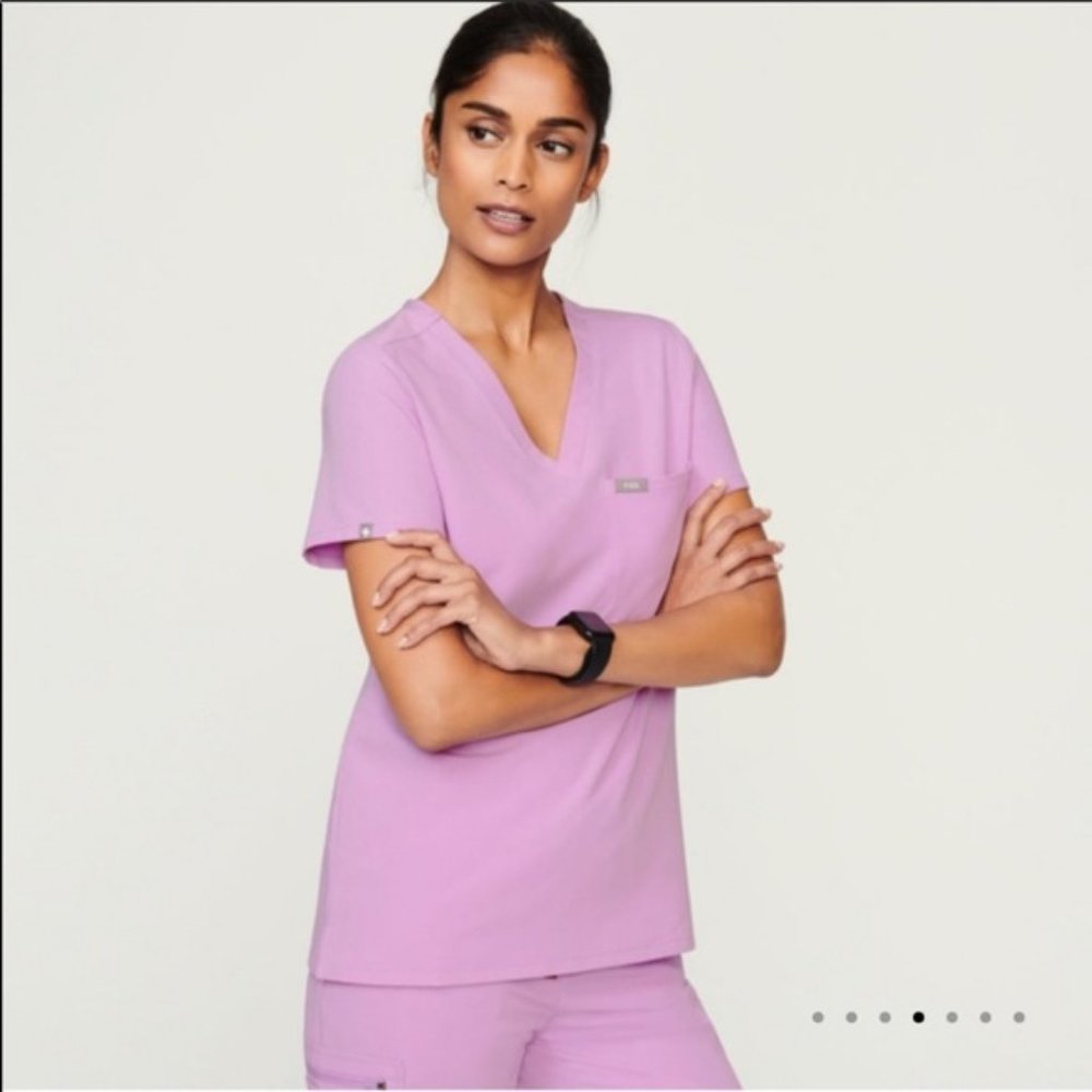 Figs Catarina One Pocket scrub top small